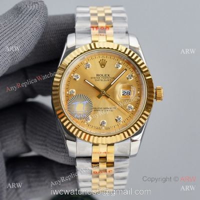 Swiss Quality Rolex Datejust ii Citizen 8215 Watch Two Tone Jubilee Diamond 1