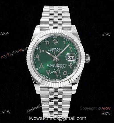 2022 New! Super Clone Rolex 41 Datejust Middle East Arabic DIW Swiss 3235 Watch 904l Jubilee Olive Green Dial 1