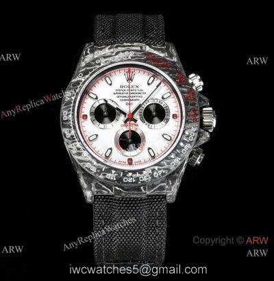 NEW! TW Factory Rolex DIW NTPT Carbon Daytona Watch White Dial 7750 Movement 1