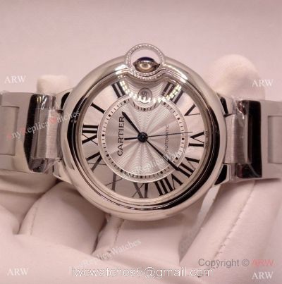 Cartier Ballon Bleu Replica Watch Silver Steel Automatic or Quartz Movement 1