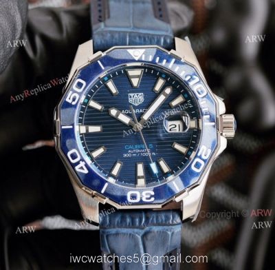 Copy Tag Heuer Aquaracer Blue Face 43mm Watch Automatic Good Quality 1
