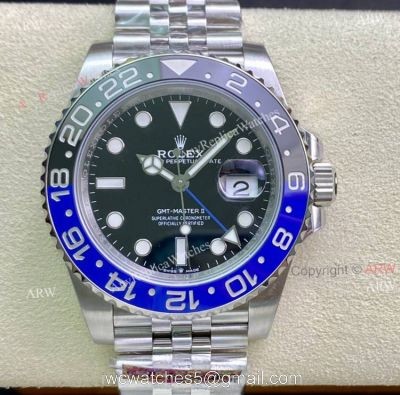 Clean Factory Rolex Batman Jubilee Bracelet Watch Superclone Rolex GMT Master 2 For Men 1