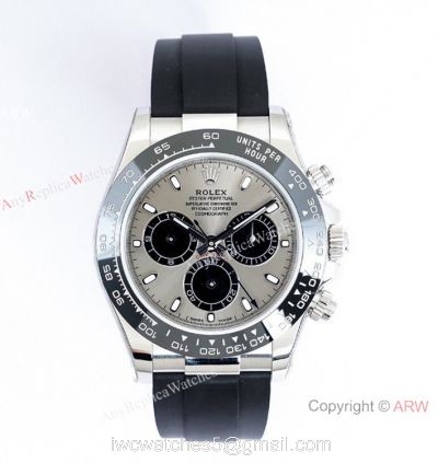 (EW) Swiss Grade Rolex Daytona 904L Steel Gray Dial Watch 7750 Movement 1