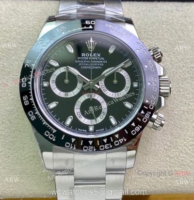 1:1 Best Replica Clean Factory Rolex Daytona Clean 4130 Chronograph Watch 116500 904L Steel Black Ceramic 1