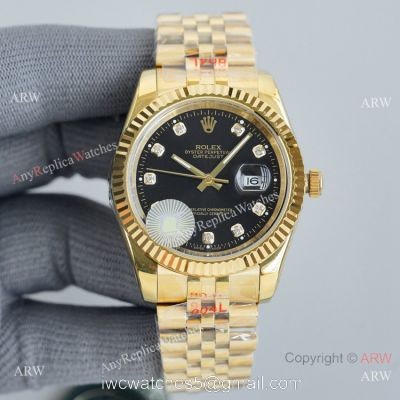 Swiss Quality Rolex Datejust II Citizen 8215 Watch Gold and Black 1