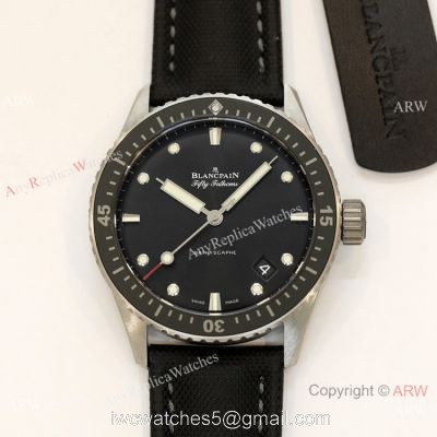 Swiss Grade Replica Blancpain Fifty Fathoms Bathyscaphe GF 1-1 Cal.1315 Watch Black Ceramic 1