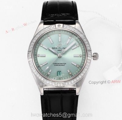 Buy Breitling Chronomat 36 Green Dial Watches Replica Online 1