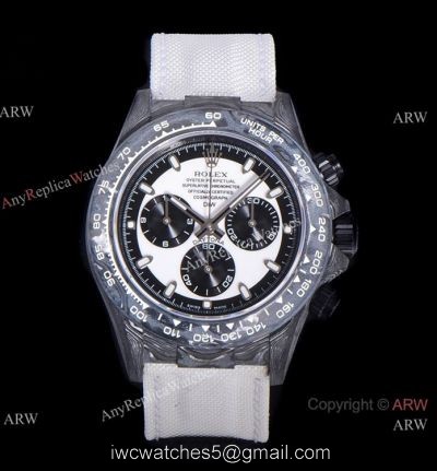 NEW! Super Clone TW Rolex DIW NTPT Carbon Daytona 7750 Watch Panda Dial 1