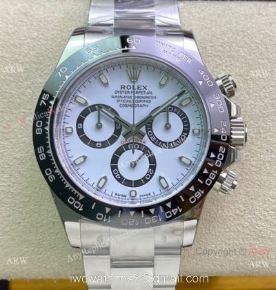 1:1 Best Copy Clean Factory Rolex Daytona Clean 4130 Chrono Watch 116500ln 904L Steel White 40mm 1