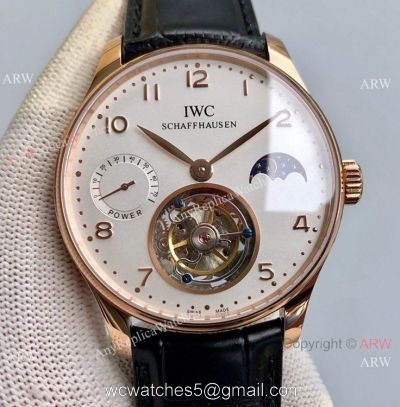 Swiss Grade 1 IWC Portugieser Tourbillon Edition Copy Watch IWC Grand Complications Rose Gold 42mm 1