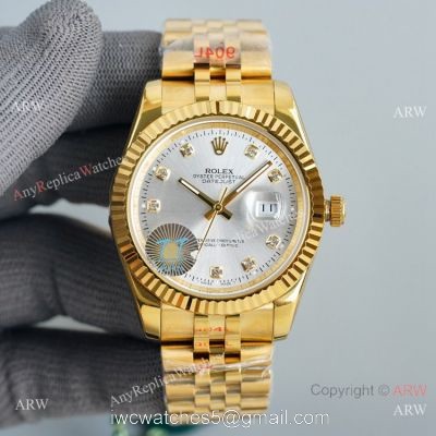 Swiss Quality Rolex Datejust II Citizen 8215 Watch Yellow Gold Jubilee Diamond Markers 1
