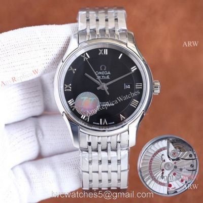Swiss Quality Omega De Ville Prestige Watches Citizen 8215 Black Dial 1