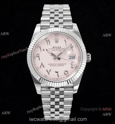 2022 New! Super Clone Rolex Datejust Pink Middle East Arabic Dial 3235 904l DIW Factory Watch 41mm 1