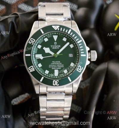 Clone Tudor Pelagos Green Dial Stainless Steel Men Watches 42mm 1