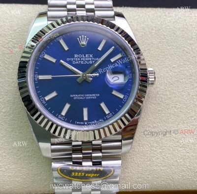 Best Replica Rolex Datejust 41 Blue Dial Jubilee Bracelet 904 L Of Clean Factory 1