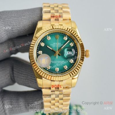 Swiss Quality Rolex Datejust II Citizen 8215 Watch Olive Green Dial Jubilee Strap 1