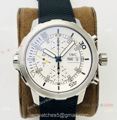 (IWS) IWC Aquatimer Chronograph Expedition Replica Watch White Dial 7750 1