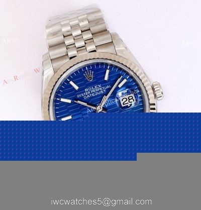 (EW)2021 New Rolex Datejust 36 EWF 3235 Movement Watch Ss Blue Motif Dial for Men 1