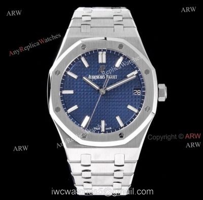 Superclone ZF Factory Audemars Piguet Royal Oak 15500 Blue Dial Watch 41mm 1