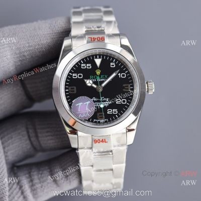 Swiss Quality Rolex Air-King Stainless Steel 8215 Watch Super AAA Case 1