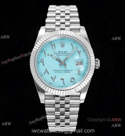 2022 New! Super Clone Rolex Datejust Middle East Edition 41mm Watch DIW Swiss 3235 904l Steel Baby Blue Dial 1