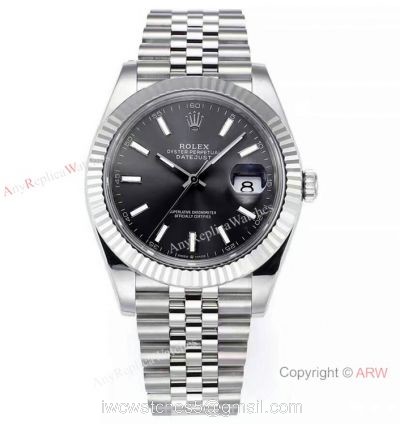 (JVS Factory) Rolex Datejust 72 Power Reserve JVS New 3235 Watch 41mm 904l Steel Rhodium Grey Dial 1