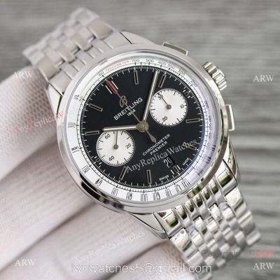 Swiss Replica Breitling Premier BLS A7750 Chrono 42mm Watch White Sub-dials 1