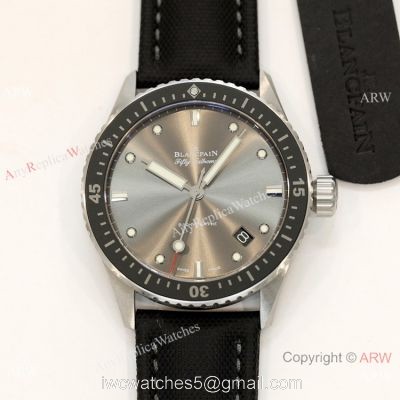 Swiss Replica Blancpain Fifty Fathoms Bathyscaphe GF 1-1 Cal.1315 Watch Gray Ceramic 1