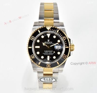 Clean Factory Rolex Submariner Date 116613LN Black Dial 904L Swiss 3135 Replica Watch 1