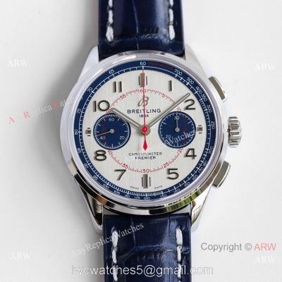 GF Factory Breitling Premier B01 Bentley Limited Edition Watch A7750 Blue Arabic Markers 42mm 1