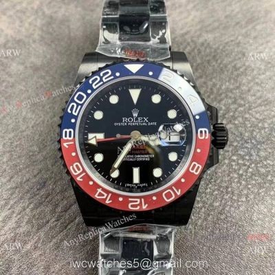 GS Factory Rolex Blaken GMT-Master II 40mm Black Venom Pepsi Ceramic Men Watch 1