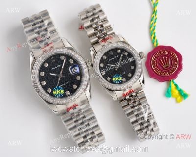 Black face 28mm/36mm Replica Rolex Datejust Watch Citizen 8215 Movement 1