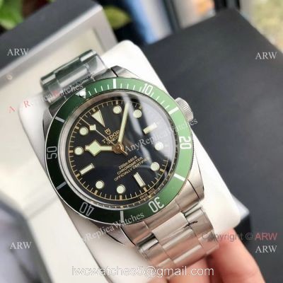 GD Factory Tudor Heritage Black Bay Green Matte Bezel Watch Citizen 8215 Automatic 1