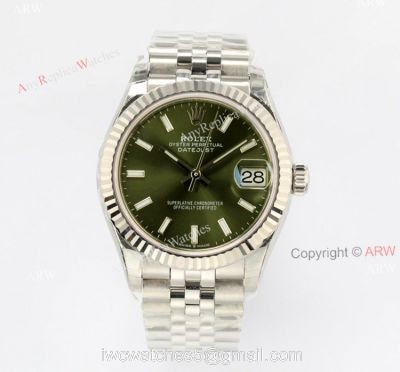 1:1 Copy New 31mm Rolex Datejust Green Dial Jubilee Watch Replica 1