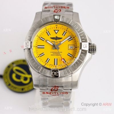 (GF) Swiss Breitling Avenger Automatic 45 Seawolf Yellow Watch Asia 2824 Movement 1