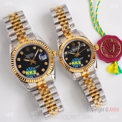Replica ROLEX Datejust 2-Tone 28mm/36mm Citizen 8215 Watch 1