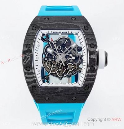 ZF Favtory Richard Mille RM 055 Bubba Watson NTPT Carbon Blue Watch 42mm 1
