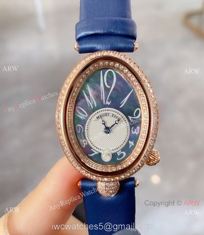 Breguet Reine De Naples Rose Gold MOP Dial Watch Lady Size 1