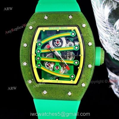 Green Richard Mille RM 59-01 Yohan Blake Tourbillon Watch Replica 1