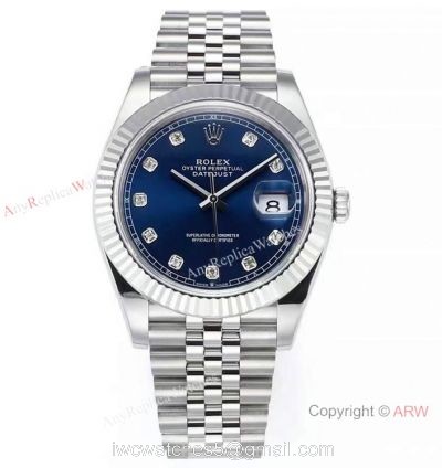 JVS Factory Swiss Rolex Datejust 41mm Blue Dial JVS New 3235 Movement (72hrs Power Reserve) 1