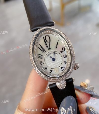 Breguet Reine De Naples White Mother of Pearl Dial Watch Lady Size 28mm 1