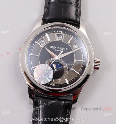 GR factory Patek Philippe Annual Calendar Moon phase 5205g Cal.324 V2 Watch Gray Dial 40mm 1