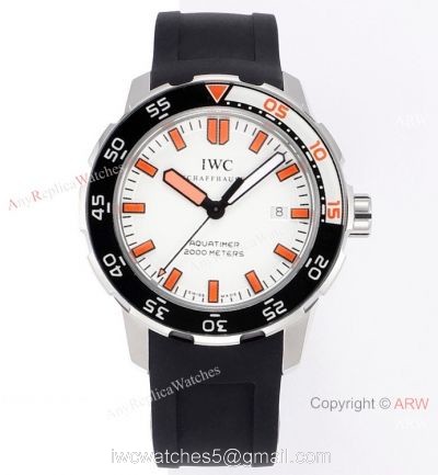 JVS Factory IWC Aquatimer 2000 Orange Edition Rubber Band AAA Replica 2022 New! 1