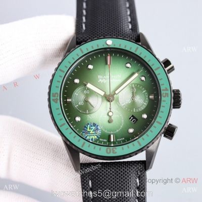 2021 New Swiss Blancpain Fifty Fathoms Flyback Chronograph 7750 Watch Black Case 1