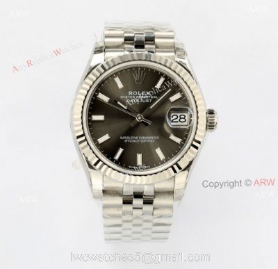 1:1 High End Replica EW Factory Rolex Datejust Rhodium Jubilee Watch 31mm 1