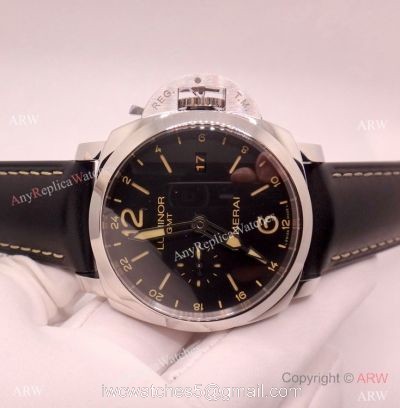 Swiss Grade Panerai Luminor 1950 GMT Black Dial 44mm Watch P9003 Movement 1