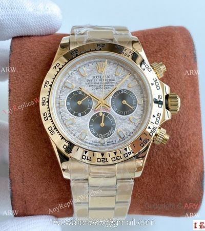Swiss 7750 Rolex Daytona Watch New Face Yellow Gold 40mm 1