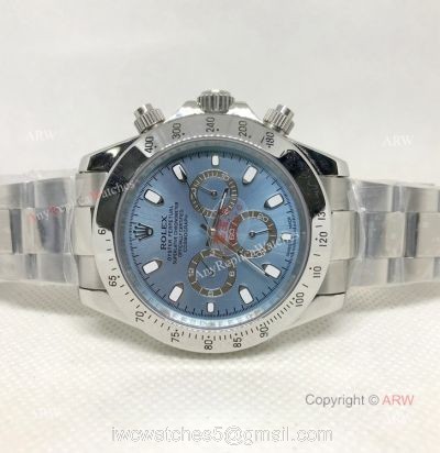 Rolex Ice Blue Daytona Watch Replica Stainless Steel 40mm 1