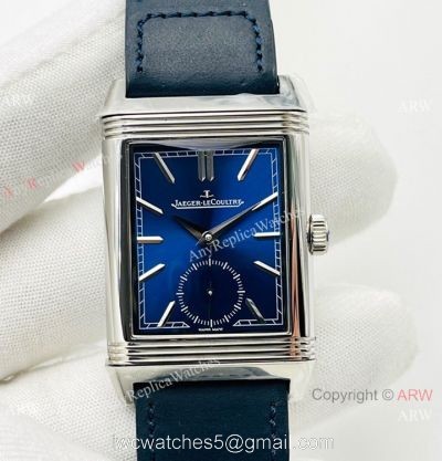 (ANF ) Grade 1A Replica Jaeger-LeCoultre Reverso Classic Large Duoface Small Seconds Watch 29mm Blue Dial 1