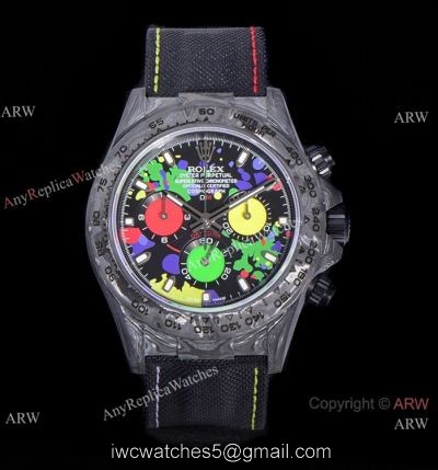 NEW! TW Factory Replica Rolex diw Cosmograph Daytona 40mm Watch NTPT Carbon Motley Face 1